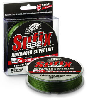 Sufix 832 Braid 120m Braided Line i gruppen Snører / Multifilament hos Sportfiskeprylar.se (00000686GREE0038r)