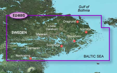 Garmin Bluechart G3 Vision 469S Norrköping-Öregrund i gruppen Båtelektronikk / Kart hos Sportfiskeprylar.se (010-C0813-00)