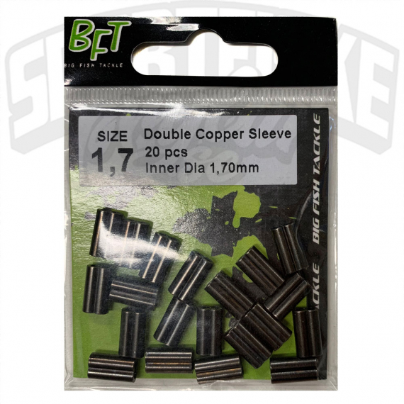 BFT Double Copper Sleeve, 1,70mm - 20pcs i gruppen Kroker Og Terminal Takkel / Crimps hos Sportfiskeprylar.se (03-CDSL-170)