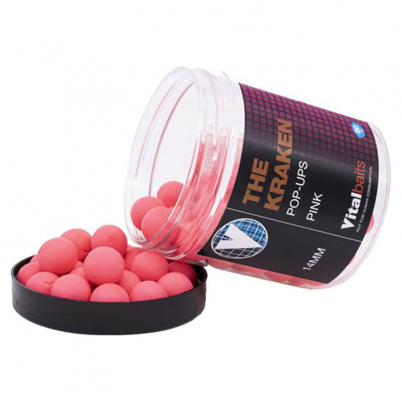 Vital Baits Pop-ups The Kraken Pink 80g i gruppen Sluker / Boilies Og Grunnfõr / Popups & Wafters hos Sportfiskeprylar.se (04-0023r)