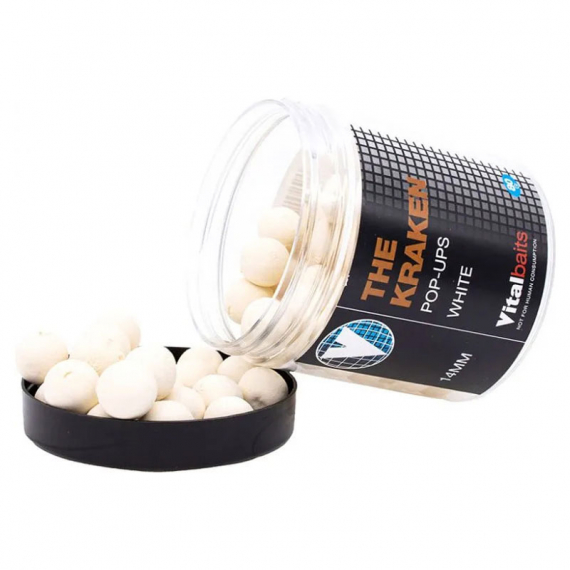 Vital Baits Pop-ups The Kraken White 80g i gruppen Sluker / Boilies Og Grunnfõr / Popups & Wafters hos Sportfiskeprylar.se (04-0026r)