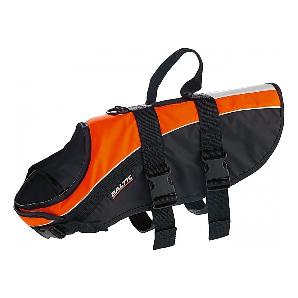 Baltic Mascot Dog Vest Black/Orange i gruppen Klær Og Fottøy / Flytebekledning / Redningsvest / Redningsvest Katter Og Hunder hos Sportfiskeprylar.se (0430-000-0r)