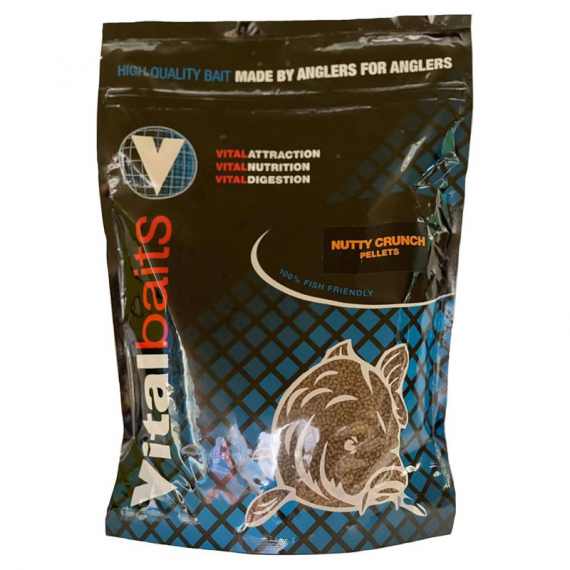 Vital Baits Pellets Nutty Crunch 1kg i gruppen Sluker / Boilies Og Grunnfõr / Pellets hos Sportfiskeprylar.se (07-0009r)