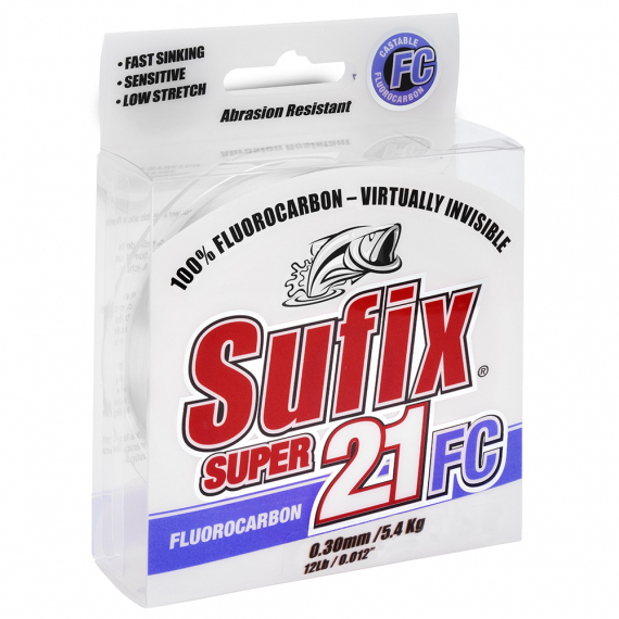 Sufix Super 21 Fluocarbon 20m Klar 0,50mm i gruppen Snører / Fluorokarbon Sen hos Sportfiskeprylar.se (100313NO)