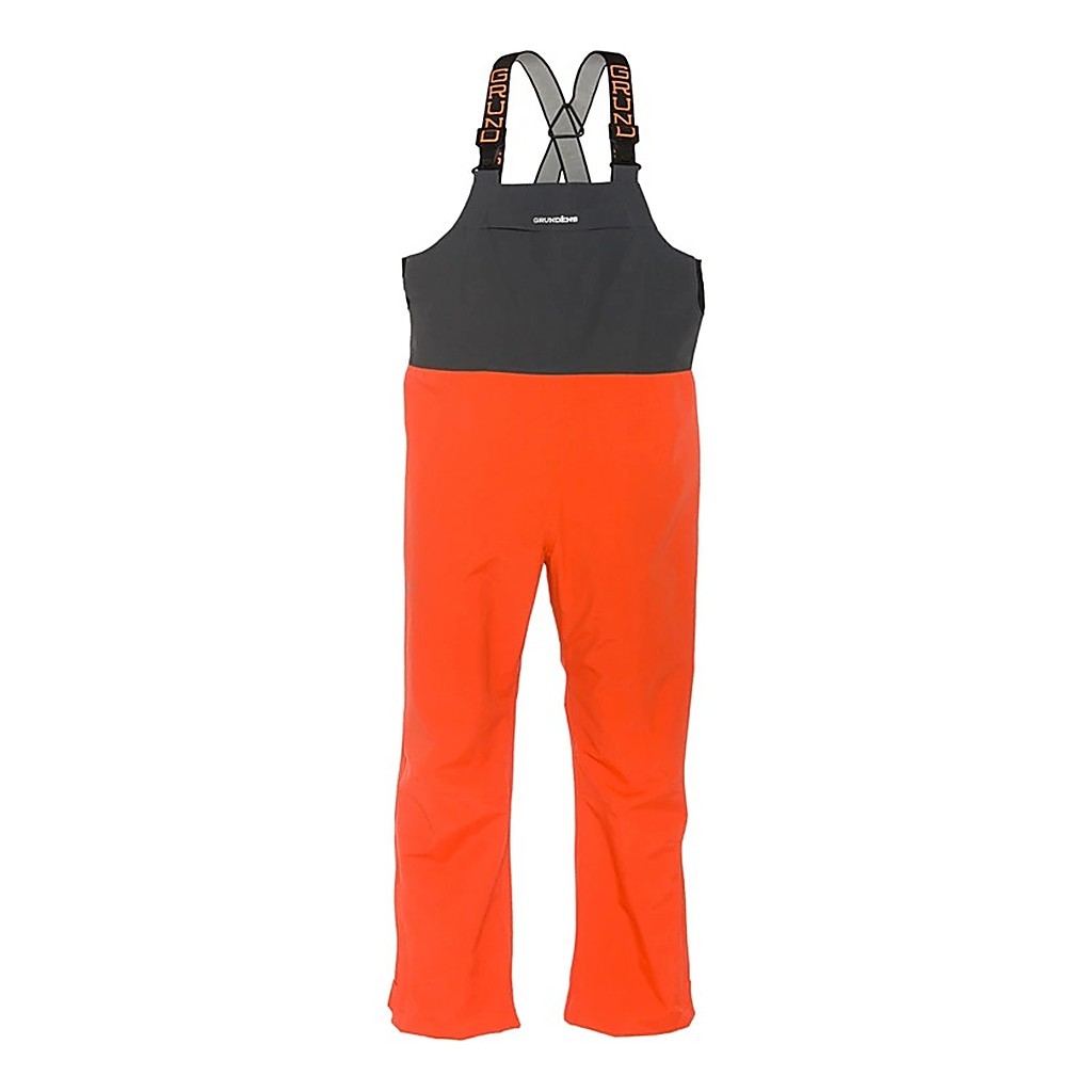 Grundéns Full Share Bib Orange/Grey i gruppen Klær Og Fottøy / Klær / Bukser / Selebukse hos Sportfiskeprylar.se (10048-802-0013r)