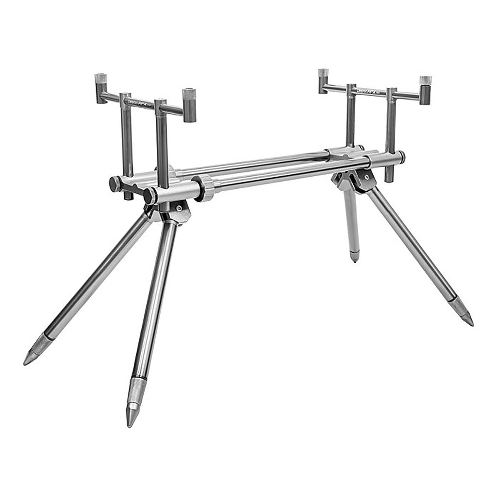 Delphin Rod Pod RPX Stalk Silver - Double Buzz Bar i gruppen Utstyr Og Tilbehør / Rod Pods, Rod Rests & Banksticks / Rod Pods hos Sportfiskeprylar.se (101001624)