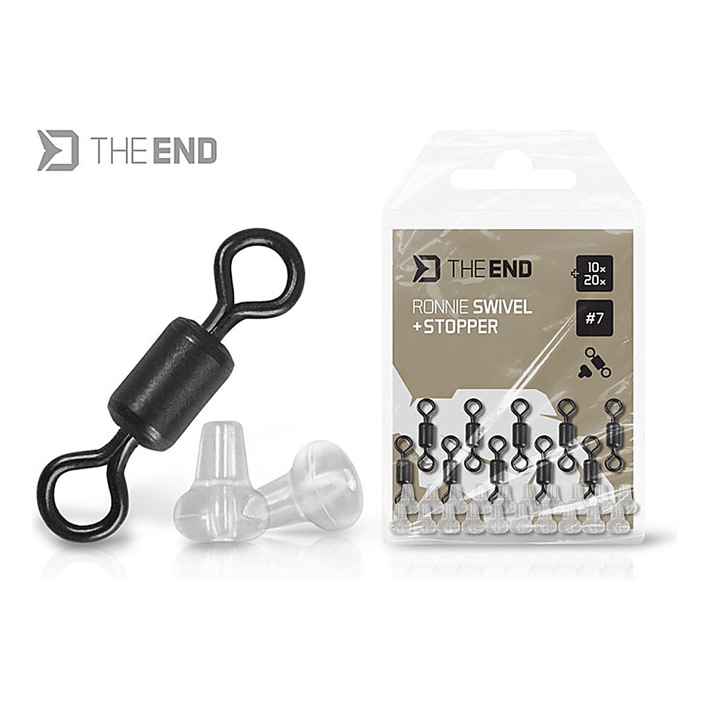 Delphin Ronnie Swivel + Stopper Set - 10+20-pack i gruppen Kroker Og Terminal Takkel / Rigg Tilbehør / Annet Rig Tilbehør hos Sportfiskeprylar.se (101005858r)