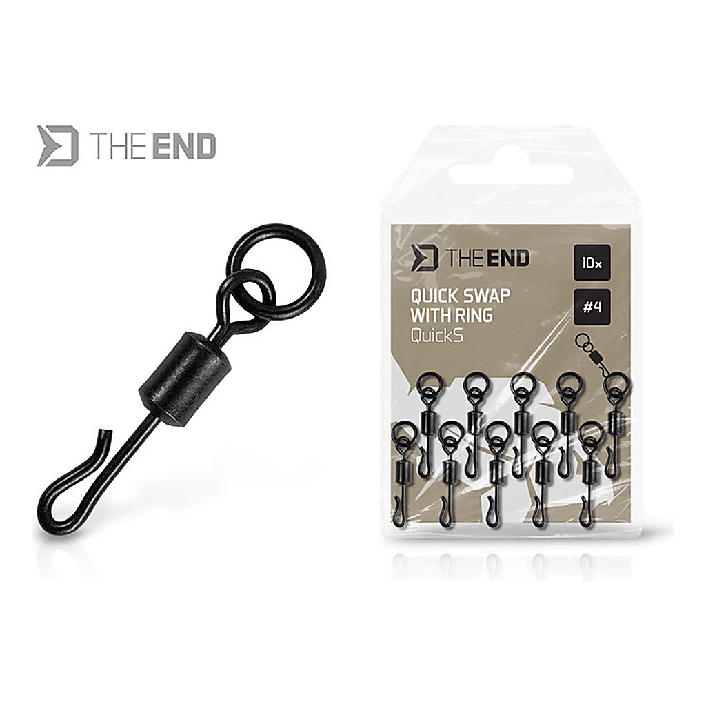 Delphin Quick Swap Swivel with Ring 10-pack - #4 i gruppen hos Sportfiskeprylar.se (101005873)