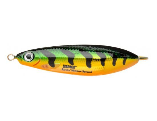 Rapala Minnow Spoon Rattlin 8 cm FLP i gruppen Sluker / Skjesluker hos Sportfiskeprylar.se (102323NO)