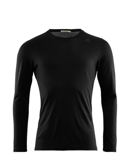 Aclima LightWool Undershirt Long Sleeve Jet Black i gruppen Klær Og Fottøy / Klær / Mellomlag Og Undertøy / Superundertøy Genser/T-Skjorte hos Sportfiskeprylar.se (106740r)