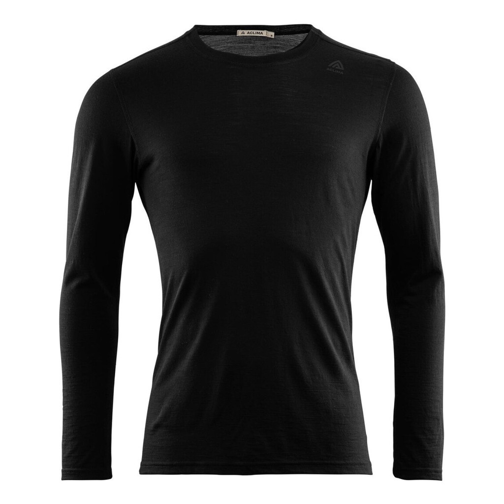 Aclima LightWool Undershirt Long Sleeve Jet Black i gruppen Klær Og Fottøy / Klær / Mellomlag Og Undertøy / Superundertøy Genser/T-Skjorte hos Sportfiskeprylar.se (106740r)