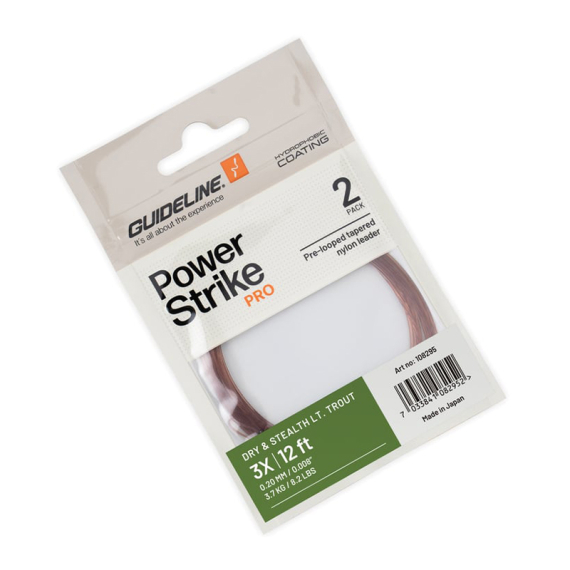 Guideline Dry & Stealth Light Trout Leader 12\' i gruppen Kroker Og Terminal Takkel / Ledere Og Fortommsmaterialer / Ferdiglagde Fortommer / Tappert Fortomm hos Sportfiskeprylar.se (108295GLr)