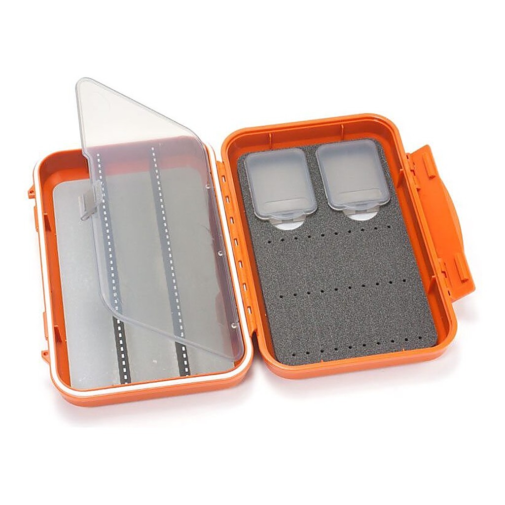 C&F Medium 2-Row WP Tube Fly Case w 3 Comp (CF-2403V) Burnt Orange i gruppen Oppbevaring / Utstyrsskrin / Flueboks hos Sportfiskeprylar.se (1100181)