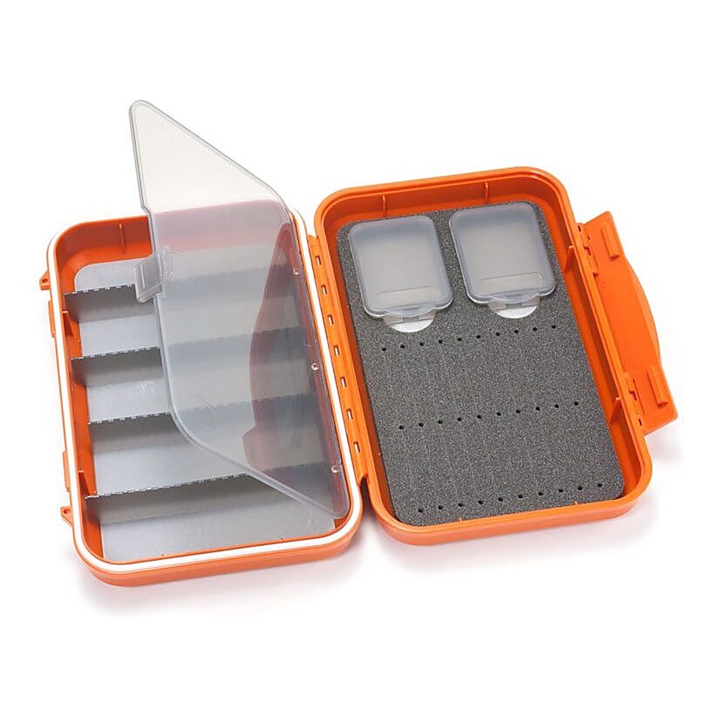 C&F Medium 2-Row WP Tube Fly Case w 5 Comp (CF-2405H) Burnt Orange i gruppen Oppbevaring / Utstyrsskrin / Flueboks hos Sportfiskeprylar.se (1100183)