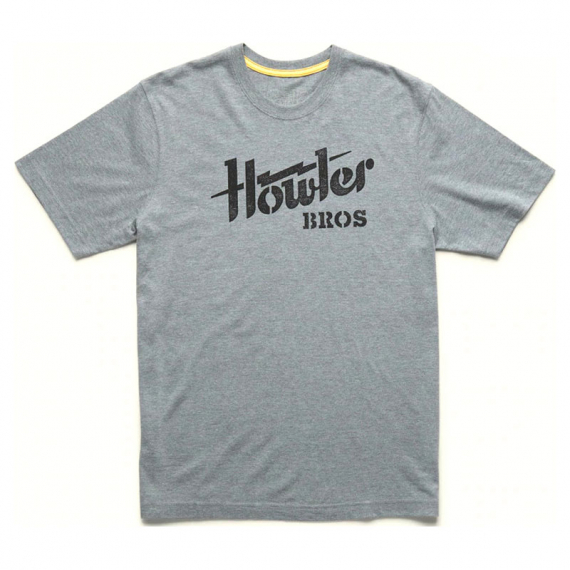 Howler T-Shirt Holwer Electric Stencil Grey Heather i gruppen Klær Og Fottøy / Klær / T-Skjorte hos Sportfiskeprylar.se (110922S-GRE-Mr)