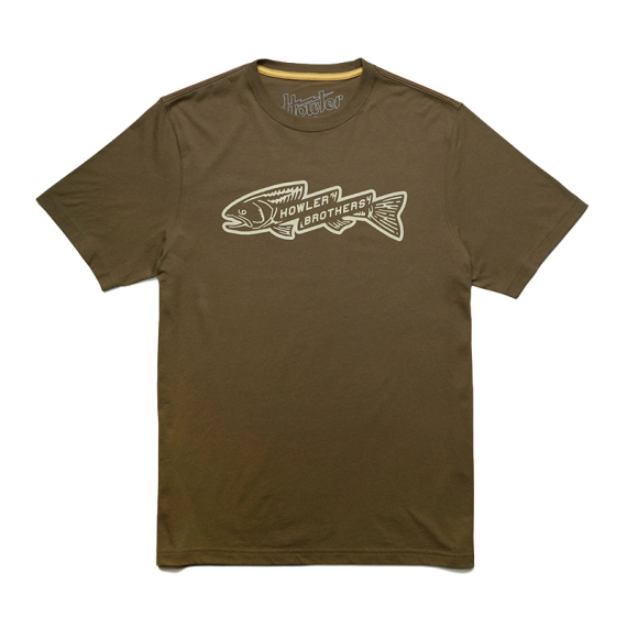 Howler Bro\'s T-Shirt Trout Bolt Ivy Green i gruppen Klær Og Fottøy / Klær / T-Skjorte hos Sportfiskeprylar.se (110925F-TRO-Sr)