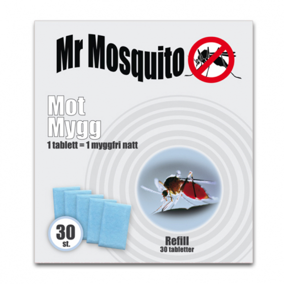 Mr Mosquito Refill (30-pack) i gruppen Outdoor / Myggspray/Roll On Og Beskyttelse / Myggspray/Roll On hos Sportfiskeprylar.se (112002TC)