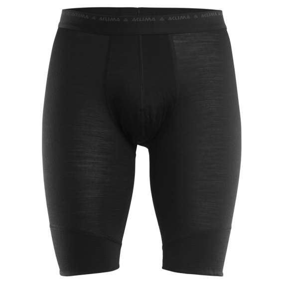 Aclima LightWool 140 Shorts Long M\'s Jet Black i gruppen Klær Og Fottøy / Klær / Mellomlag Og Undertøy / Undertøy hos Sportfiskeprylar.se (122322001-04r)