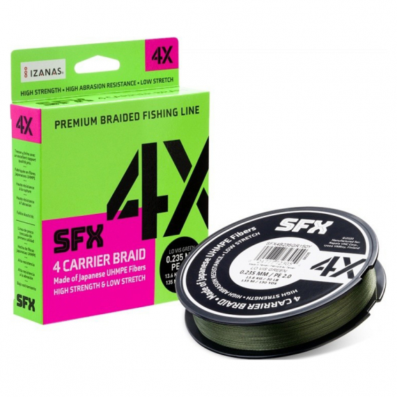 SFX 4X Braid Low Vis Green 137m - 0,128mm i gruppen Snører / Multifilament hos Sportfiskeprylar.se (126707NO)