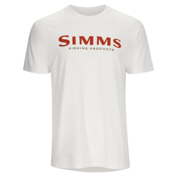 Simms Logo T-shirt White i gruppen Klær Og Fottøy / Klær / T-Skjorte hos Sportfiskeprylar.se (12803-100-20r)