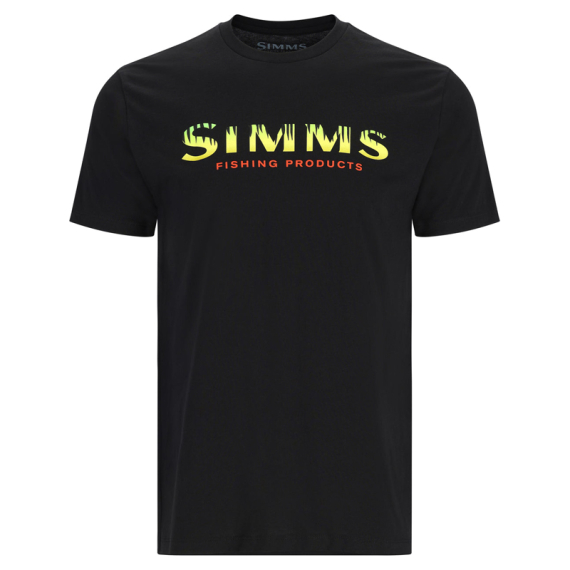 Simms Logo T-Shirt Black/Neon i gruppen Klær Og Fottøy / Klær / T-Skjorte hos Sportfiskeprylar.se (12803-1035-20r)