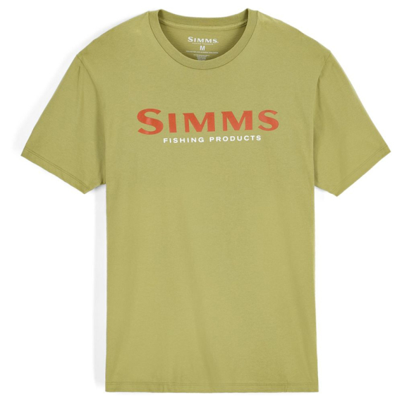 Simms Logo T-shirt Tent Green i gruppen Klær Og Fottøy / Klær / T-Skjorte hos Sportfiskeprylar.se (12803-1347-20r)