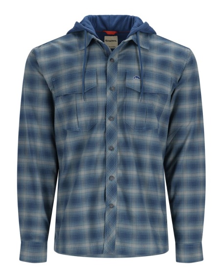 Simms Coldweather Hoody Neptune MC Plaid i gruppen Klær Og Fottøy / Klær / Skjorter hos Sportfiskeprylar.se (13069-1122-20r)