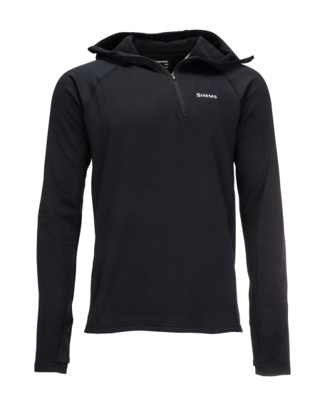 Simms Heavyweight Baselayer Hoody Black i gruppen Klær Og Fottøy / Klær / Mellomlag Og Undertøy / Superundertøy Genser/T-Skjorte hos Sportfiskeprylar.se (13307-001-20r)