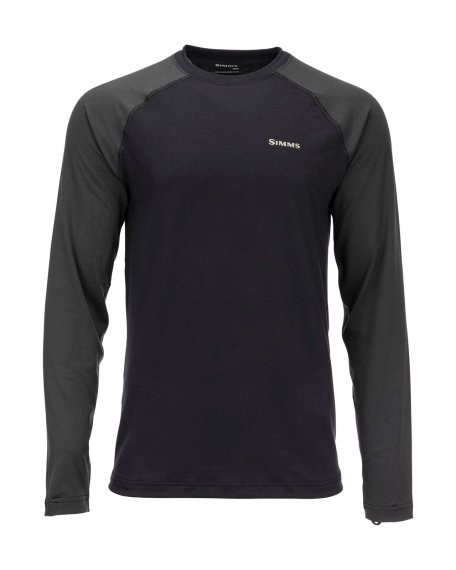 Simms Lightweight Baselayer Top Black i gruppen Klær Og Fottøy / Klær / Mellomlag Og Undertøy / Superundertøy Genser/T-Skjorte hos Sportfiskeprylar.se (13309-001-20r)