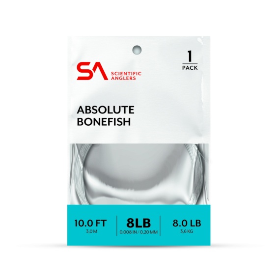 SA Absolute Bonefish Leader 10\' i gruppen Kroker Og Terminal Takkel / Ledere Og Fortommsmaterialer / Ferdiglagde Fortommer / Tappert Fortomm hos Sportfiskeprylar.se (134491r)