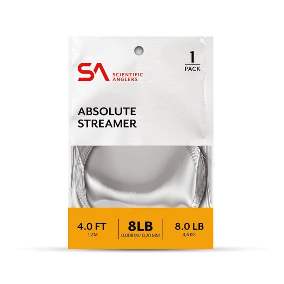SA Absolute Streamer Leader 4\' i gruppen Kroker Og Terminal Takkel / Ledere Og Fortommsmaterialer / Ferdiglagde Fortommer / Tappert Fortomm hos Sportfiskeprylar.se (134781r)