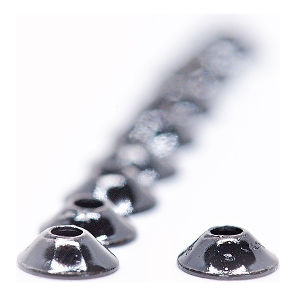FutureFly Ufo Disc - Black i gruppen Kroker Og Terminal Takkel / Flue Binding / Fluebindingsmateriale / Coneheads/Tubevekter hos Sportfiskeprylar.se (1350-004)