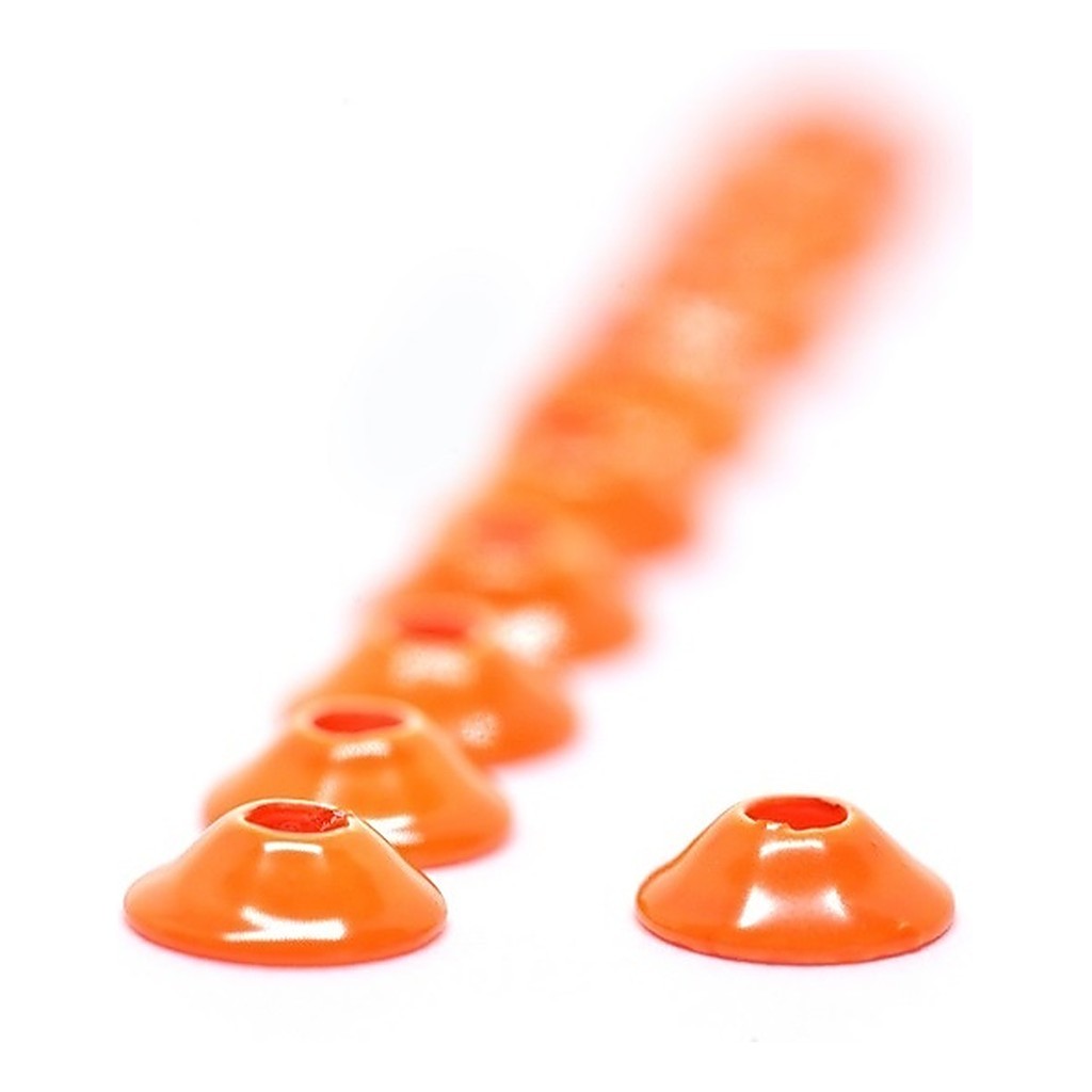 FutureFly Ufo Disc - Fl Orange i gruppen Kroker Og Terminal Takkel / Flue Binding / Fluebindingsmateriale / Coneheads/Tubevekter hos Sportfiskeprylar.se (1350-005)
