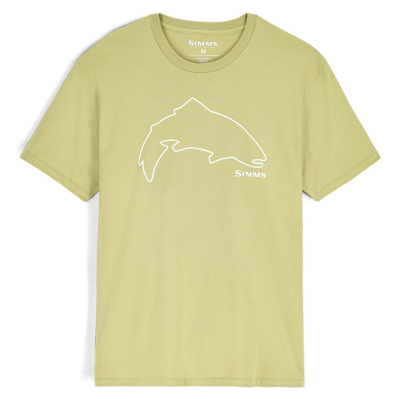 Simms Trout Outline T-Shirt Tent Green i gruppen Klær Og Fottøy / Klær / T-Skjorte hos Sportfiskeprylar.se (13519-1347-20r)