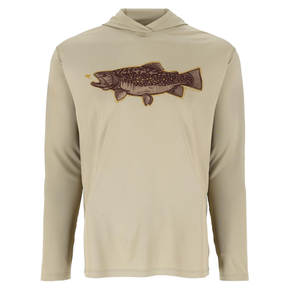 Simms Tech Hoody - Artist Series Stone Trout Fly i gruppen Klær Og Fottøy / Klær / Gensere / Hettegensere hos Sportfiskeprylar.se (13521-1312-20r)