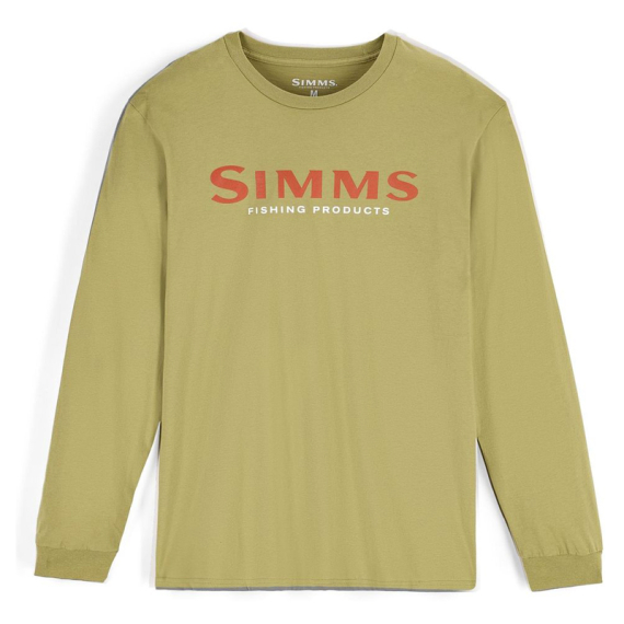 Simms Logo Shirt LS Tent Green i gruppen Klær Og Fottøy / Klær / Gensere / Langarmet Tskjorte hos Sportfiskeprylar.se (13626-1347-20r)