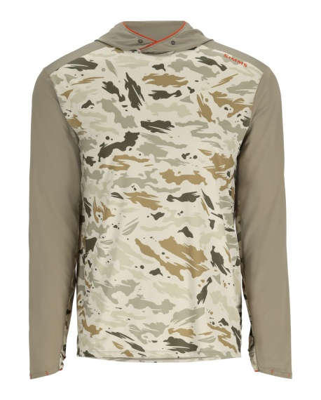 Simms Bugstopper Solarflex Hoody Ghost Camo Stone/Stone i gruppen Klær Og Fottøy / Klær / Gensere hos Sportfiskeprylar.se (13682-3004-20EUr)