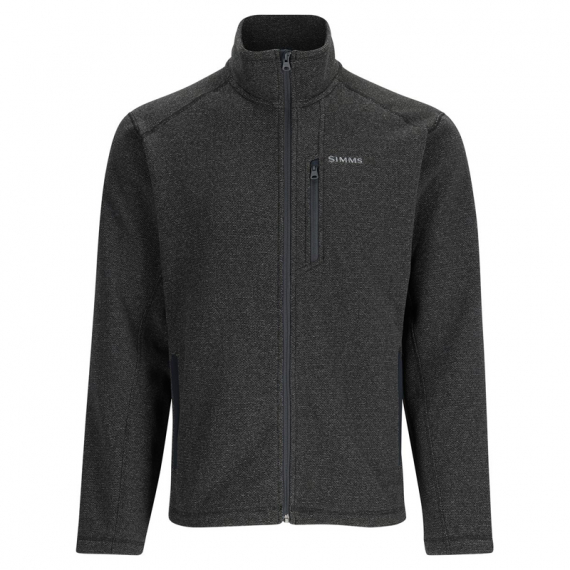 Simms Rivershed Full Zip Black Heather i gruppen Klær Og Fottøy / Klær / Gensere / Fleecegenser hos Sportfiskeprylar.se (13850-010-30r)