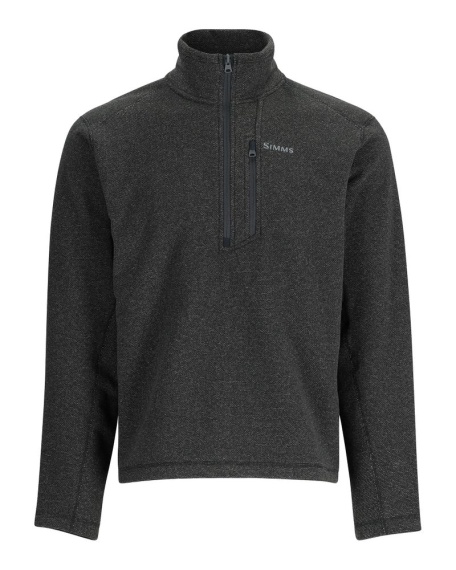 Simms Rivershed Quarter Zip Black Heather i gruppen Klær Og Fottøy / Klær / Gensere / Gensere hos Sportfiskeprylar.se (13851-010-60)