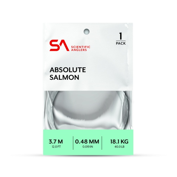 SA Absolute Salmon Leader 12\' i gruppen Kroker Og Terminal Takkel / Ledere Og Fortommsmaterialer / Ferdiglagde Fortommer / Tappert Fortomm hos Sportfiskeprylar.se (138536r)