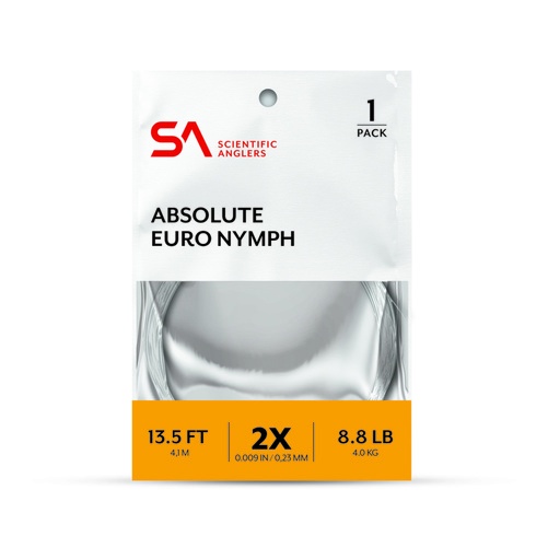 SA Absolute Euro Nymph Leader 13.5\' i gruppen Kroker Og Terminal Takkel / Ledere Og Fortommsmaterialer / Ferdiglagde Fortommer / Tappert Fortomm hos Sportfiskeprylar.se (140461r)