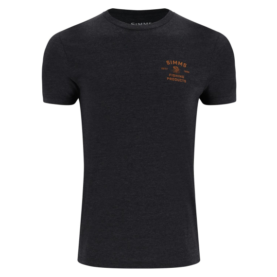 Simms Stacked Bass T-Shirt Charcoal Heather i gruppen Klær Og Fottøy / Klær / T-Skjorte hos Sportfiskeprylar.se (14206-086-20r)