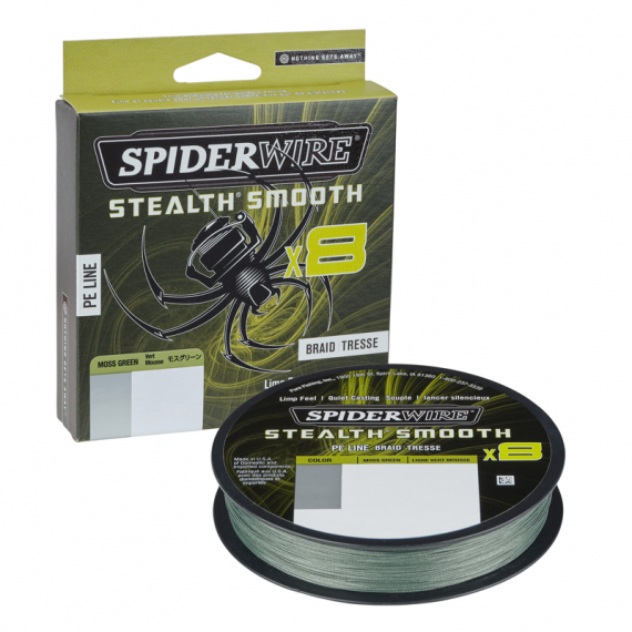 SpiderWire Stealth Smooth braid 8 0.33mm 150m M-green i gruppen Snører / Multifilament hos Sportfiskeprylar.se (1515590)