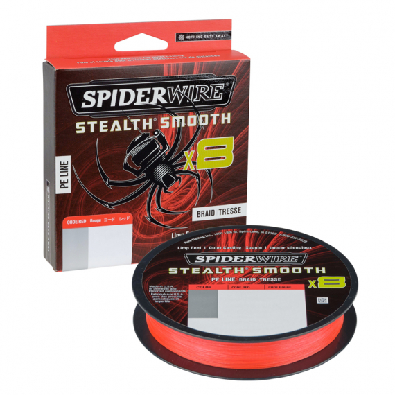 SpiderWire Stealth Smooth braid 8 150m Red i gruppen Snører / Multifilament hos Sportfiskeprylar.se (1422122r)