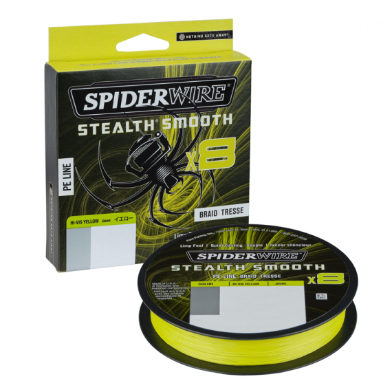 Spiderwire Stealth Smooth Braid 8 Hi-Vis Yellow i gruppen Snører / Multifilament hos Sportfiskeprylar.se (1422163r)