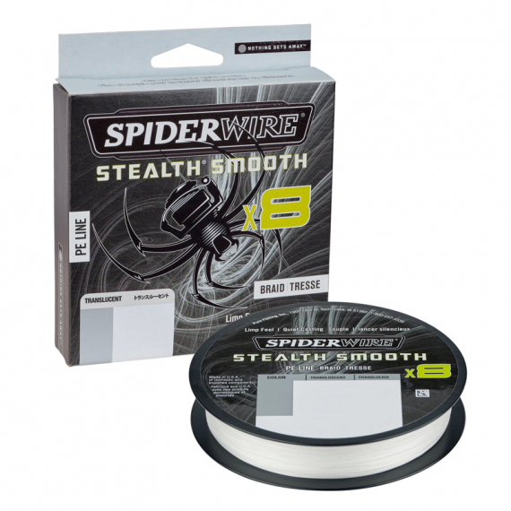 Spiderwire Stealth Smooth Braid 8 Translucent 150m i gruppen Snører / Multifilament hos Sportfiskeprylar.se (1422262r)