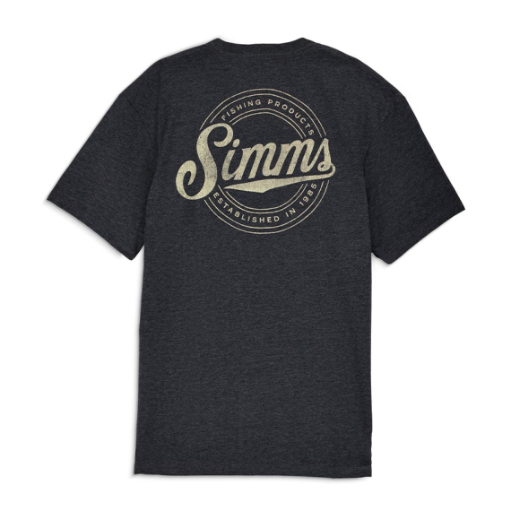 Simms Circle Lockup T-Shirt Charcoal Heather i gruppen Nyheter / Simms Nyheder hos Sportfiskeprylar.se (14273-086-20r)