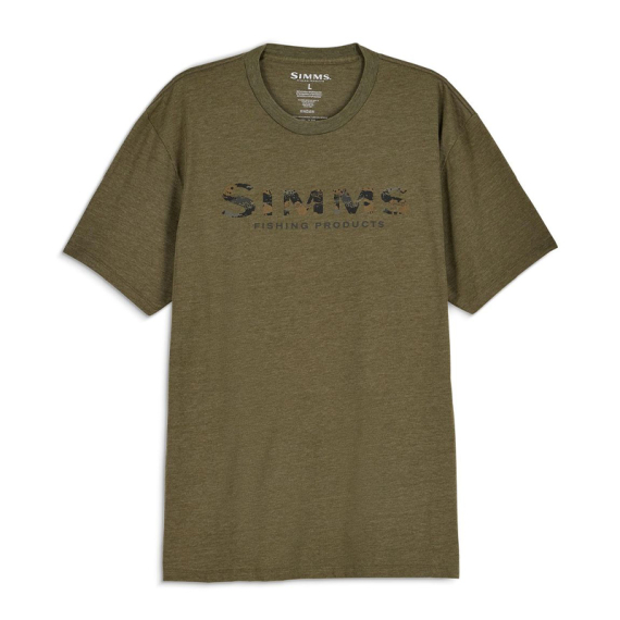 Simms Shroud Fill Logo T-Shirt Military Heather i gruppen Nyheter / Simms Nyheder hos Sportfiskeprylar.se (14276-914-20r)