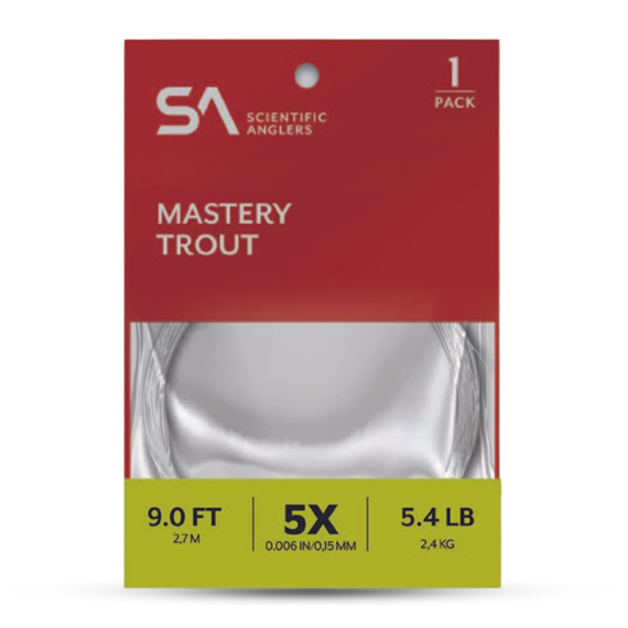 SA Mastery Trout Leader 9\' i gruppen Kroker Og Terminal Takkel / Ledere Og Fortommsmaterialer / Ferdiglagde Fortommer / Tappert Fortomm hos Sportfiskeprylar.se (145879r)