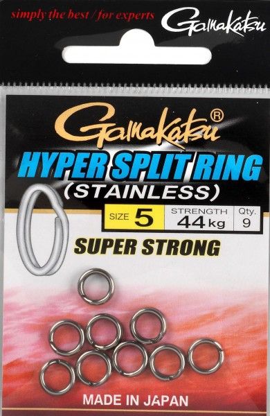 Gamakatsu Hyper Split Ring #01 5kg i gruppen Kroker Og Terminal Takkel / Stingere Og Stingertilbehør / Stingertilbehør hos Sportfiskeprylar.se (149287001)